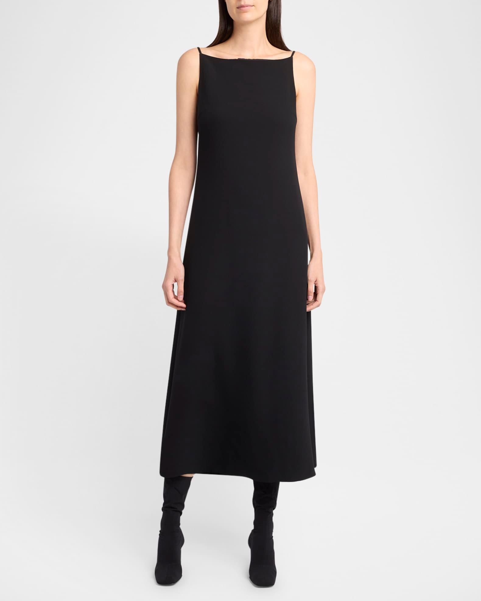 Seraphina High-Neck Sleeveless Midi Dress Product Image
