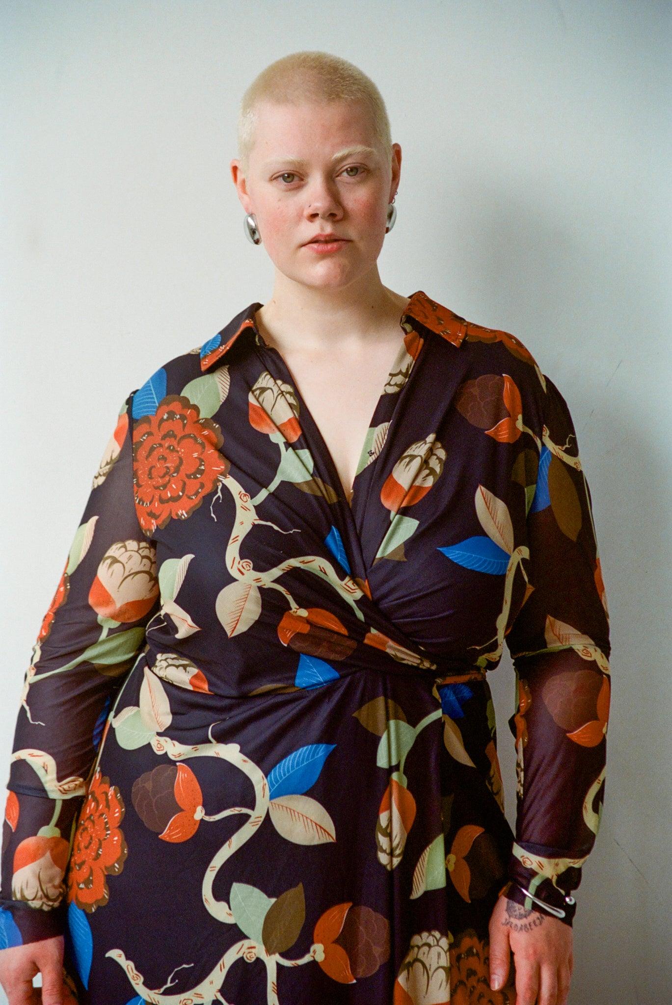 Enid Wrap Dress - Flowering Tree Product Image