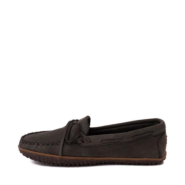 Mens Minnetonka Tie Tread Moccasin - Grey Product Image