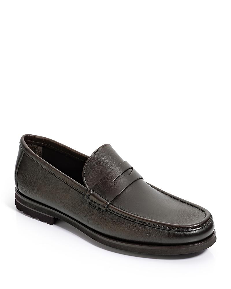 Mens Belfast Leather Penny Loafers Product Image