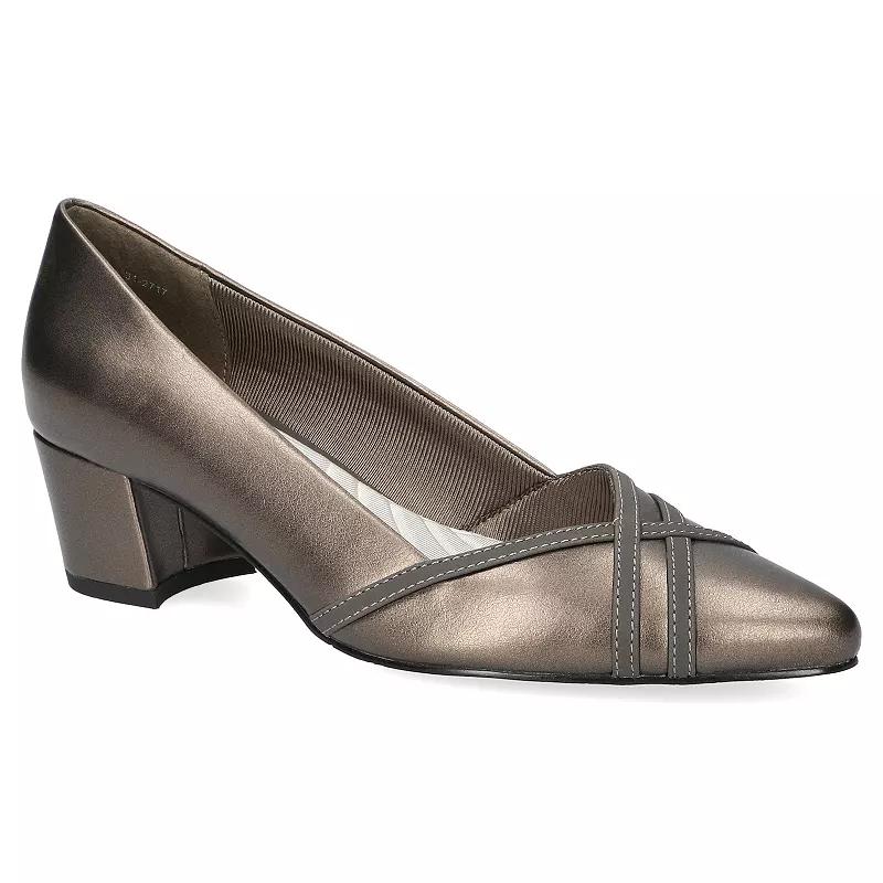 Easy Street Women's Lotus Block Heel Pumps,  Product Image