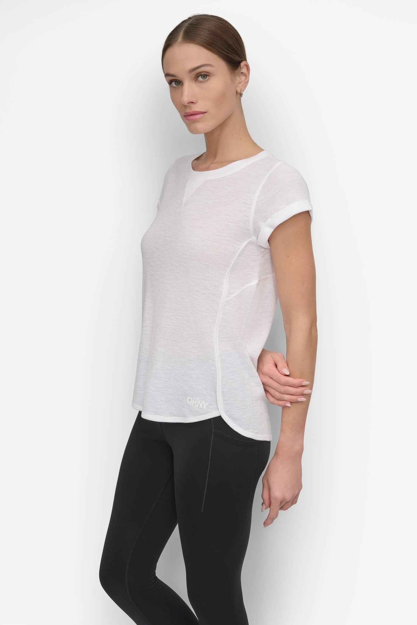 SLUB WAFFLE-KNIT TEE Product Image