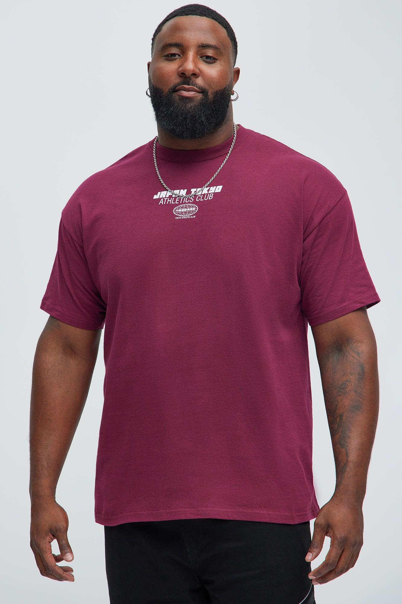 Japan Tokyo Athletics Club Short Sleeve Tee - Burgundy Product Image