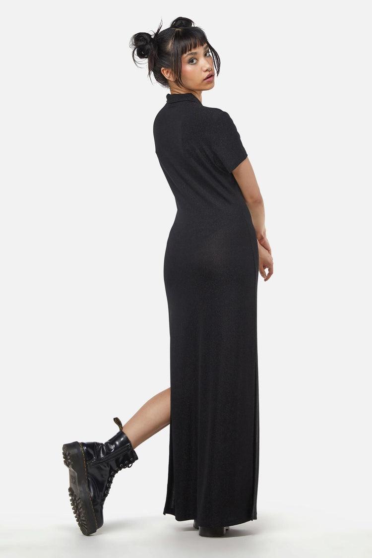 Glitter Mesh Midi Dress Product Image