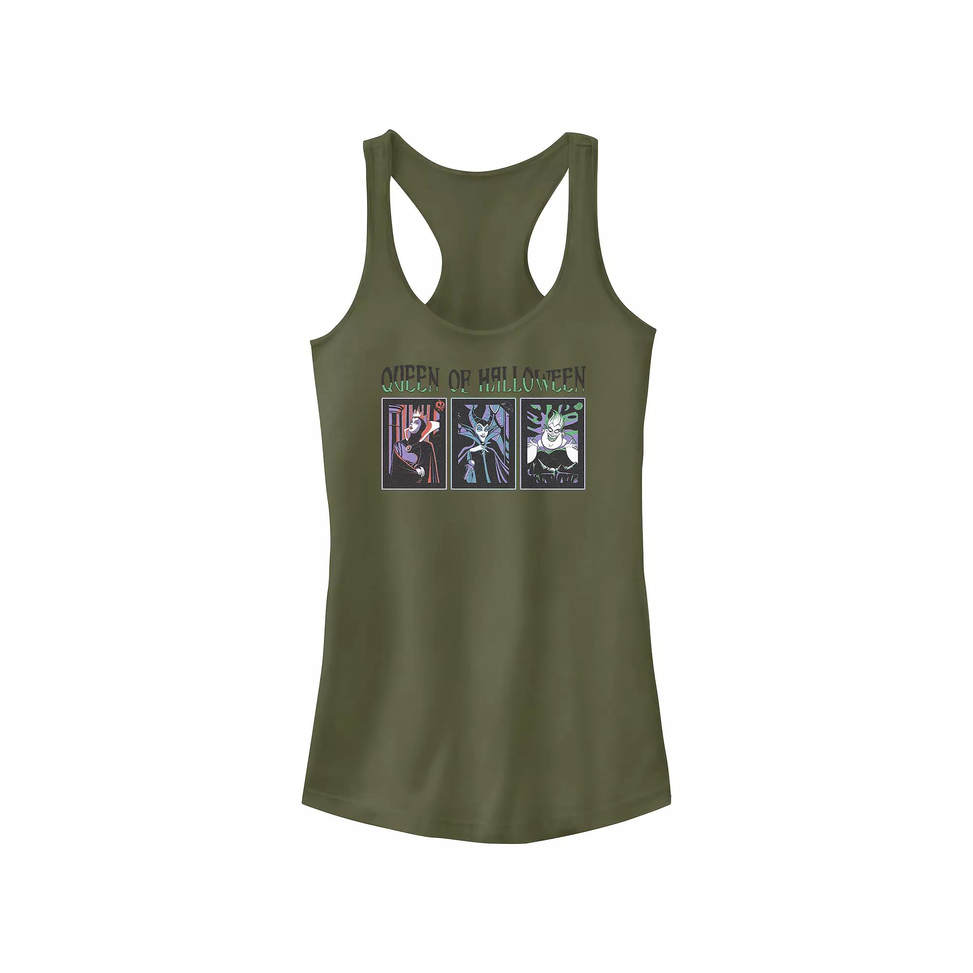 Disney Villains Queen Of Halloween Self Portraits Juniors' Racerback Tank Top, Girl's,  Product Image