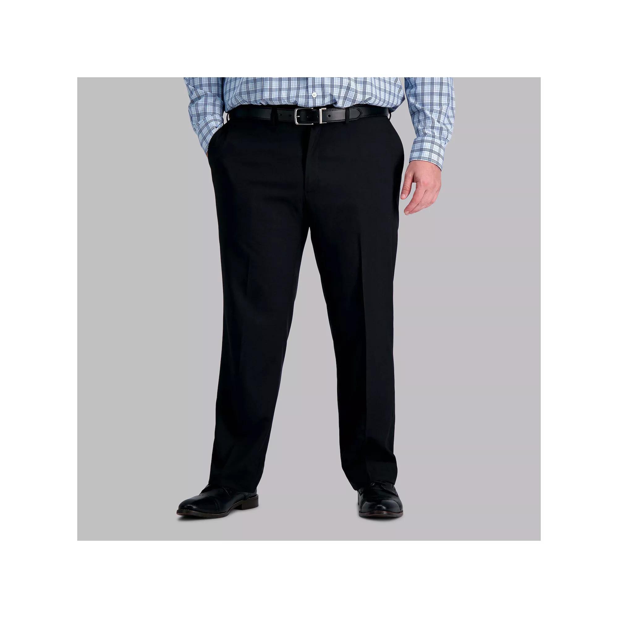 Big & Tall Haggar® Premium Comfort Straight-Fit Flat-Front Dress Pants, Men's,  Product Image