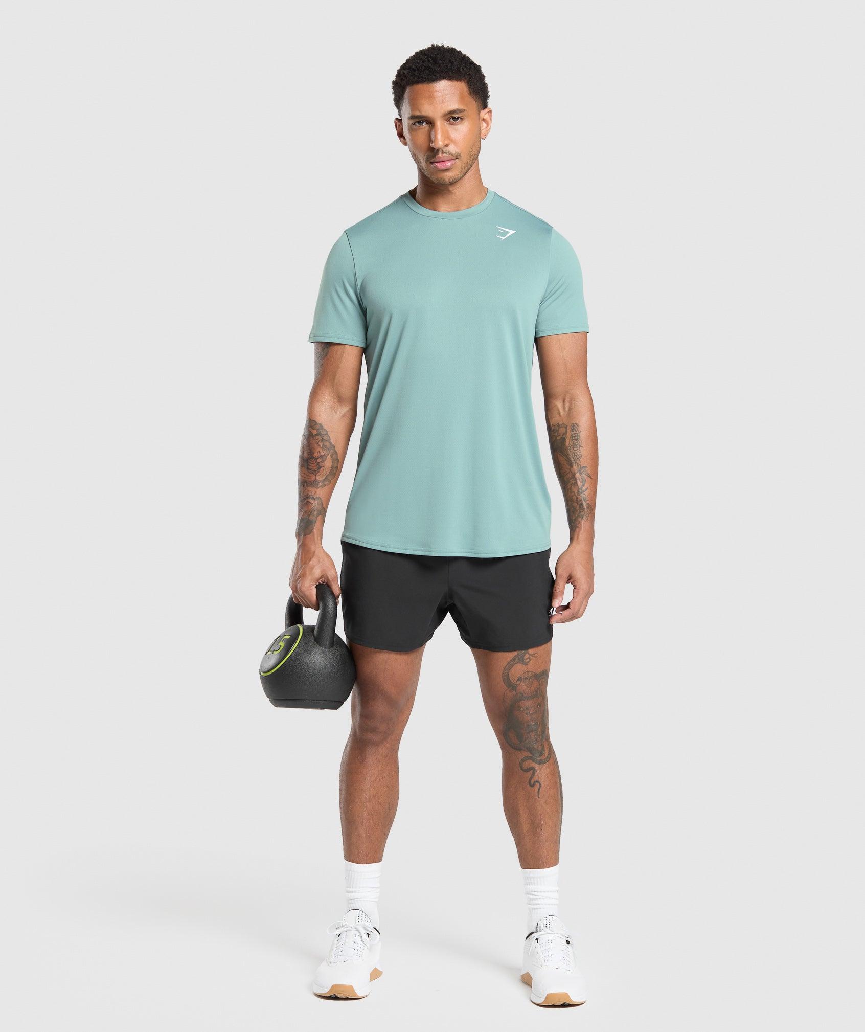 Gymshark Arrival Regular Fit T-Shirt - Celeste Blue Male Product Image
