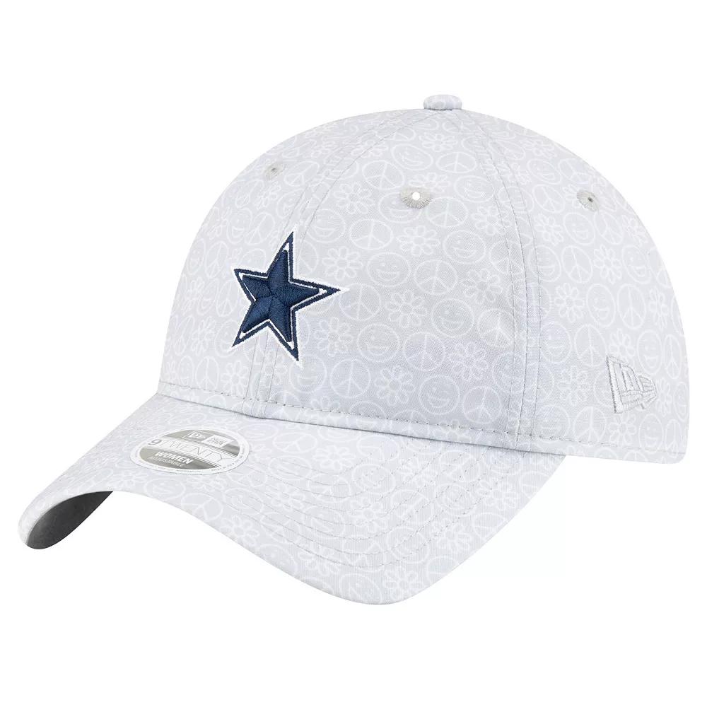 Women's New Era Silver Dallas Cowboys Smiley 9TWENTY Adjustable Hat Product Image