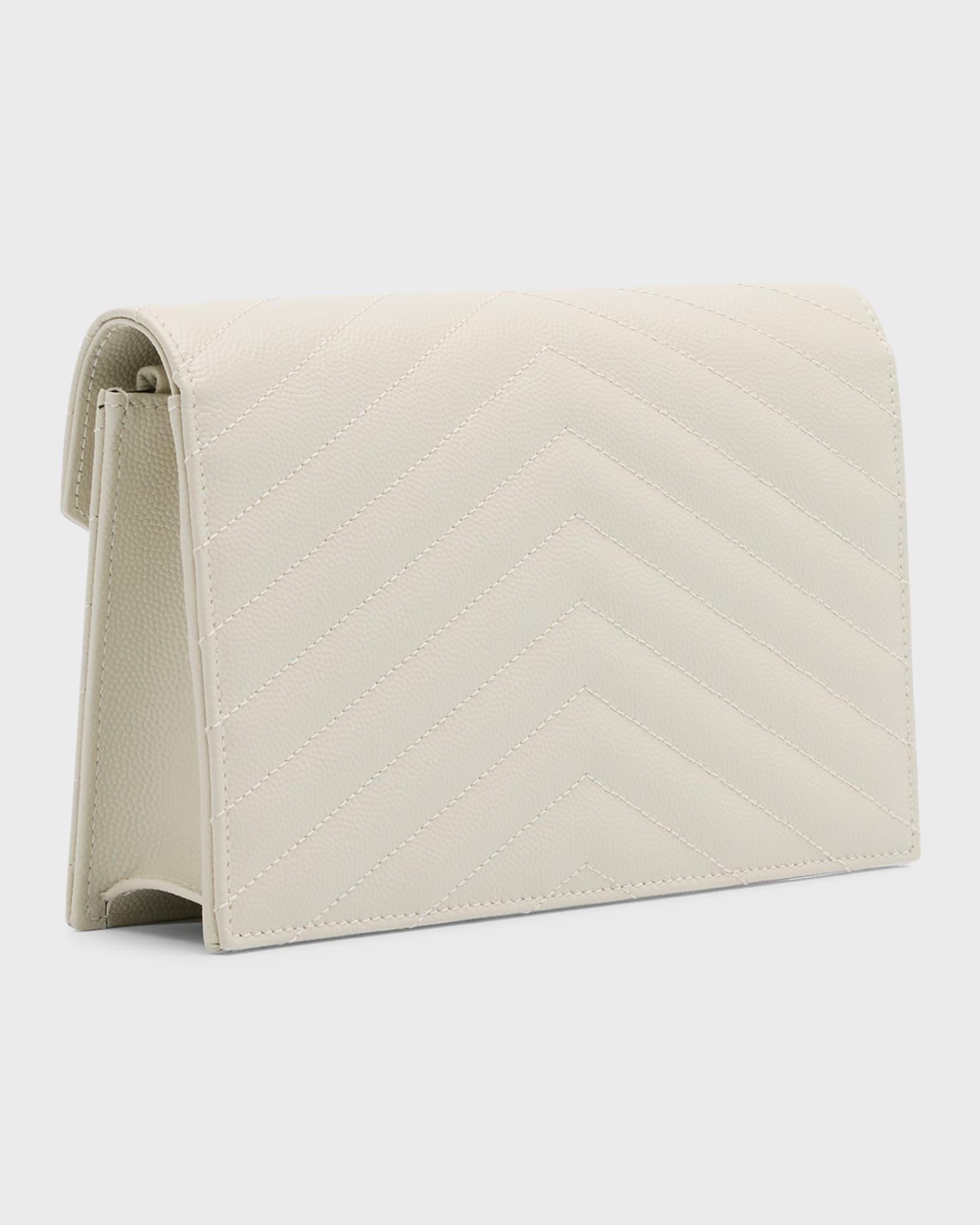 YSL Monogram Small Wallet on Chain in Grained Leather Product Image