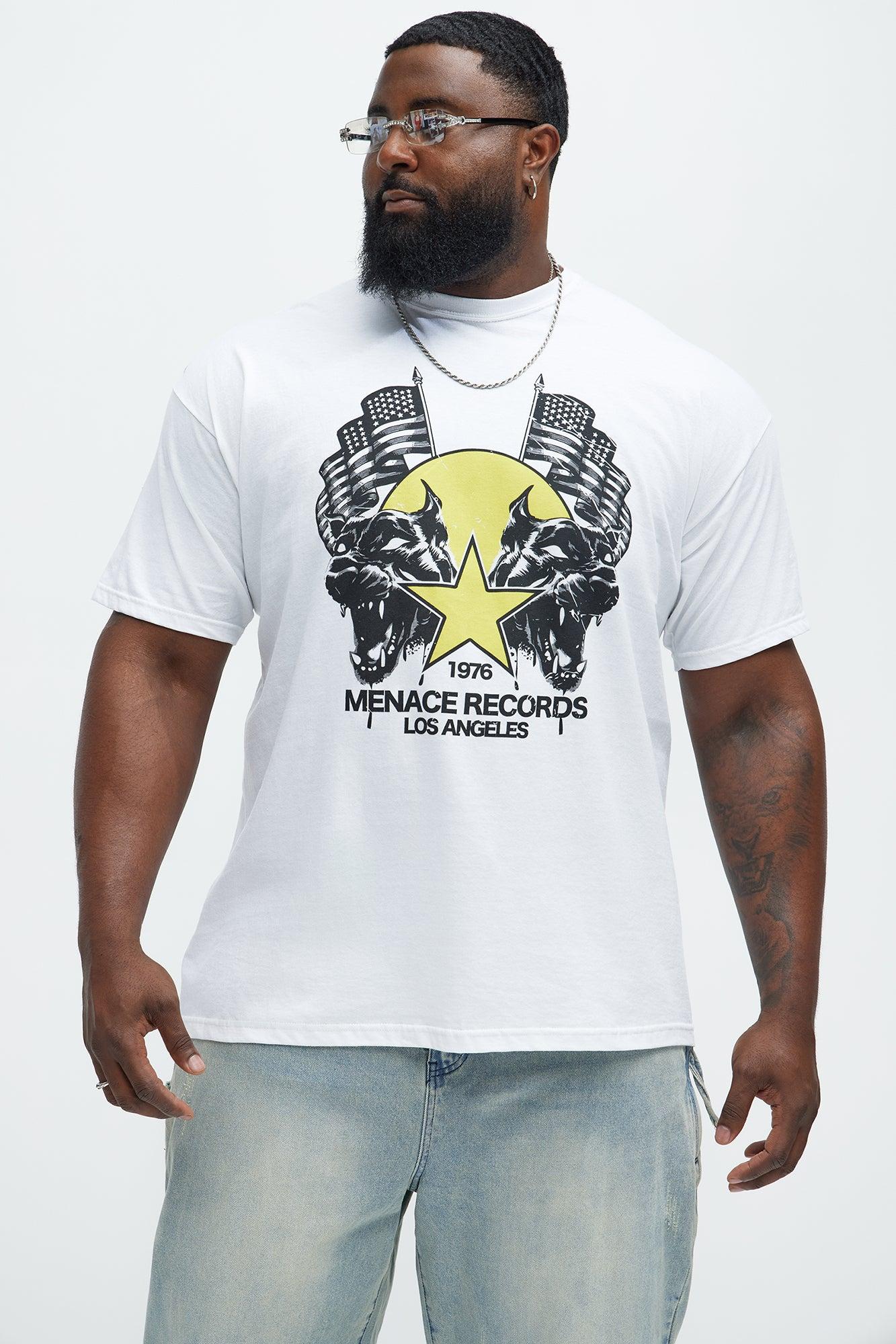 Mennace Records Short Sleeve Tee - White Product Image