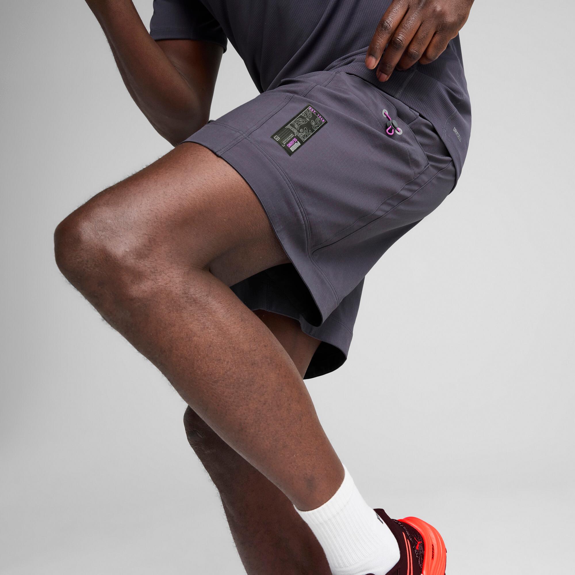 PUMA SEASONS Trail Running Men's 7" Shorts in Grey Product Image