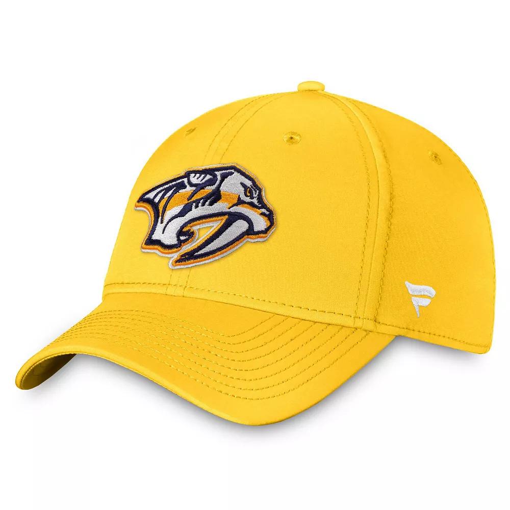 Men's Fanatics Gold Nashville Predators Core Primary Logo Flex Hat,  Product Image