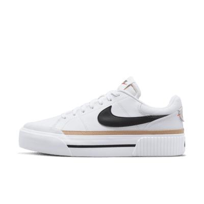 Nike Womens Court Legacy Lift Shoes | DM7590-100 Product Image