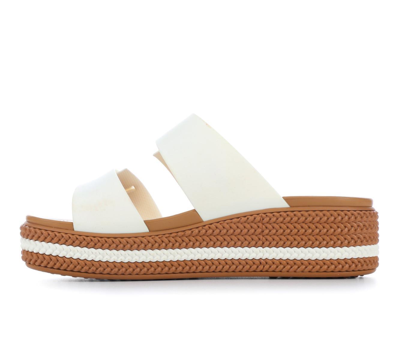 Women's Crocs Brooklyn Woven Buckle Wedge Sandals Product Image