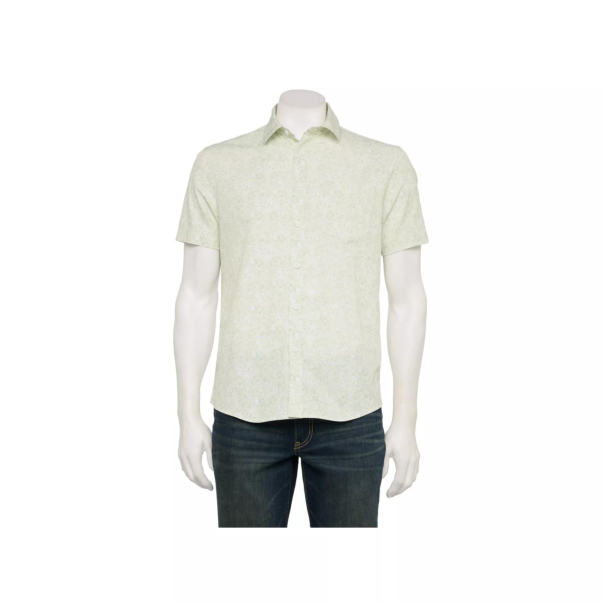 Men's FLX Slim Performance Untucked-Fit Button Down Shirt,  Product Image
