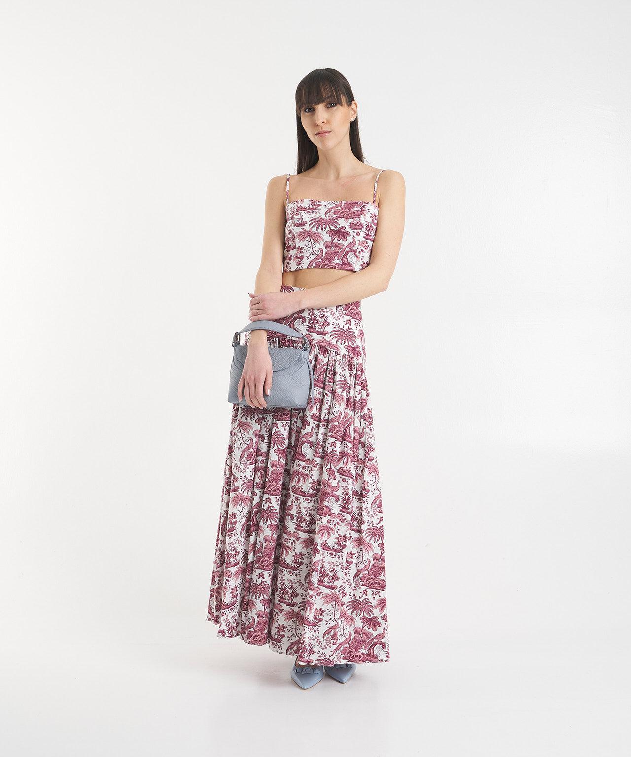 Maxi skirt with print 'Procida' Product Image