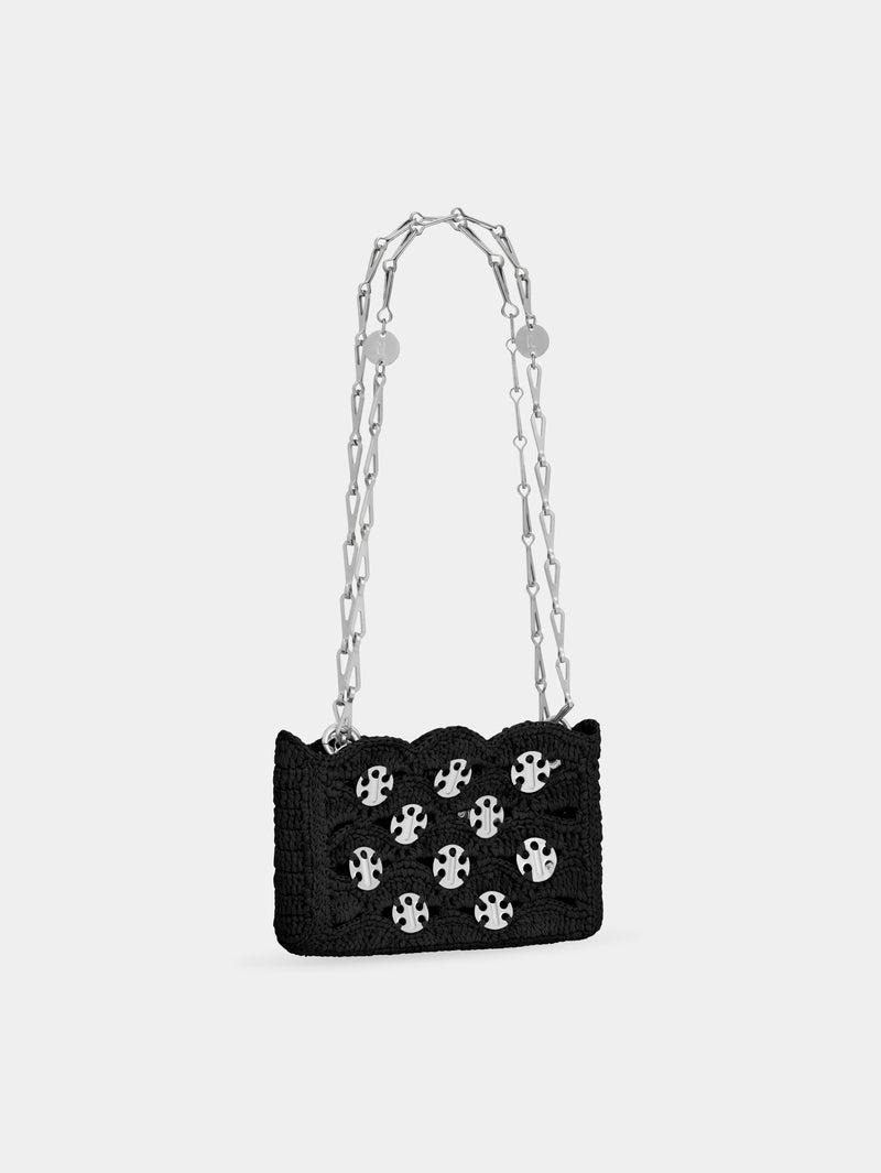 1969 BLACK NANO BAG IN RAFFIA Product Image