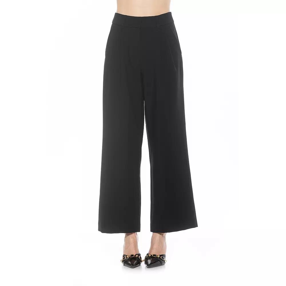 Women's ALEXIA ADMOR Elodie Belted Front Zip Wide Leg Pant,  Product Image