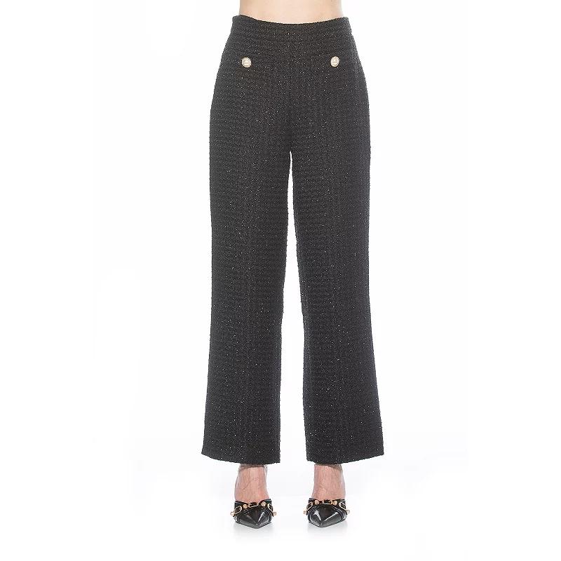 Women's ALEXIA ADMOR Jayden Wide Leg Tweed Pants,  Product Image