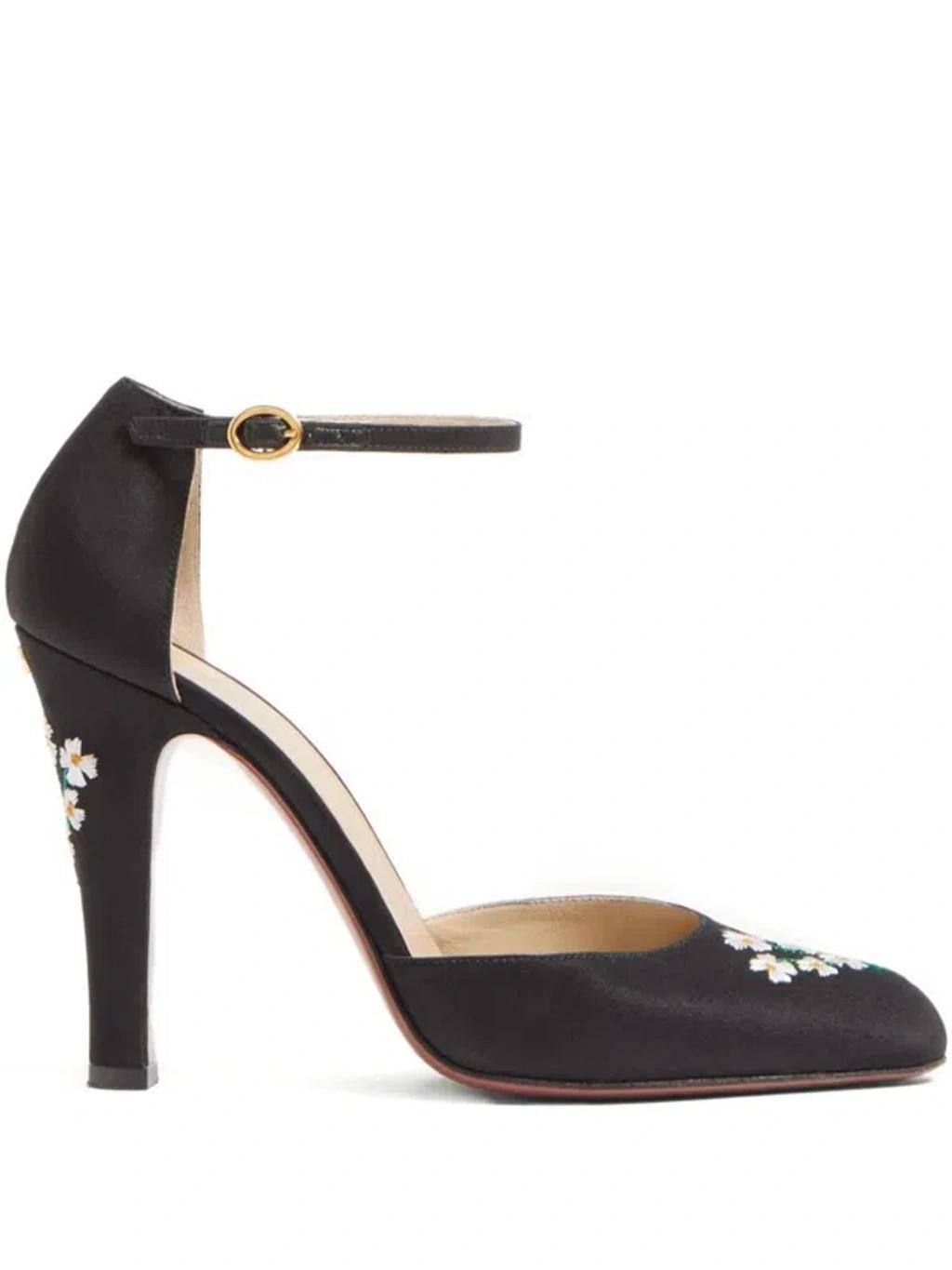 VALENTINO GARAVANI Black Fabric Hi Dolly Pumps Product Image