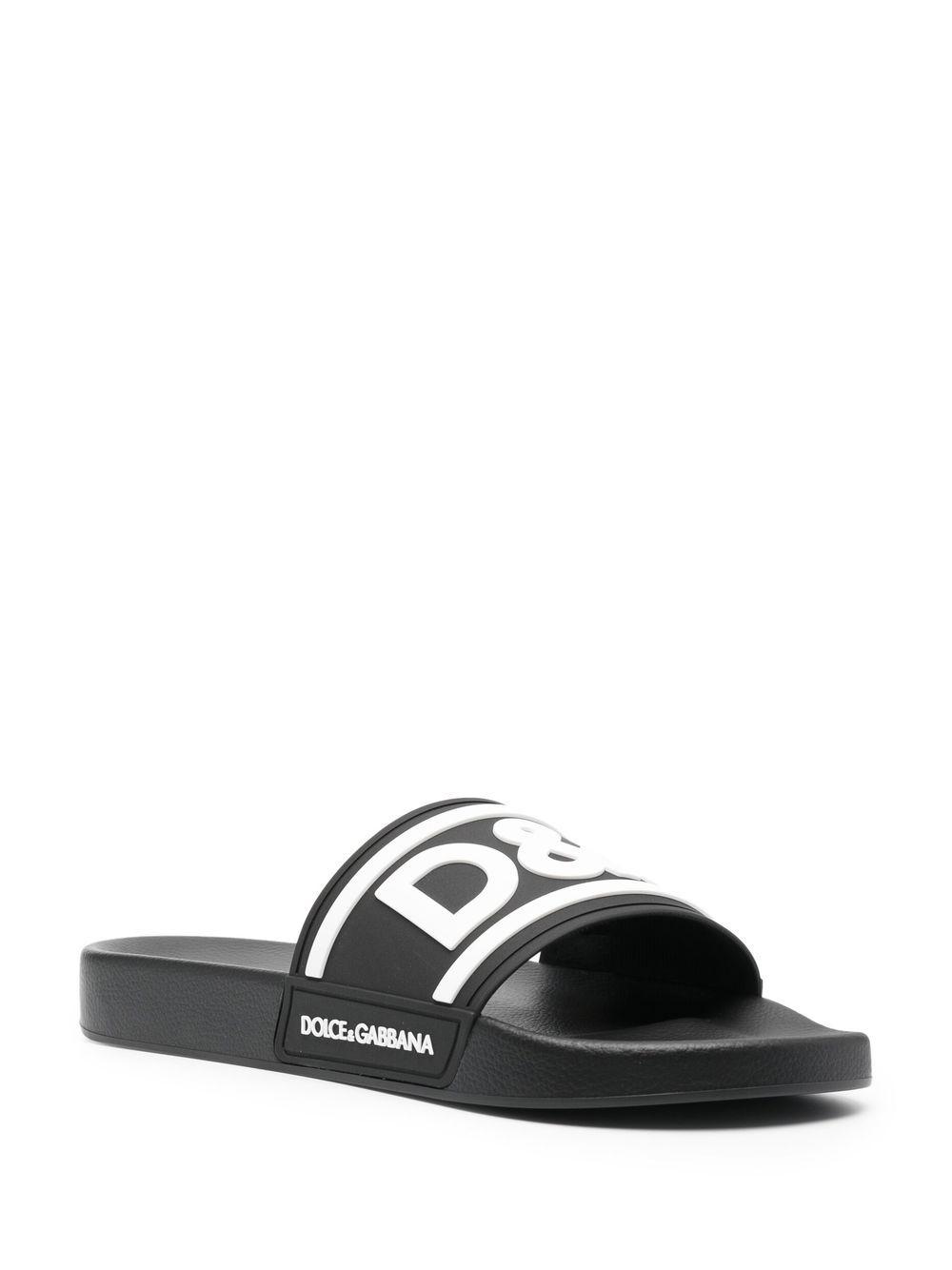 logo-print beach sliders Product Image