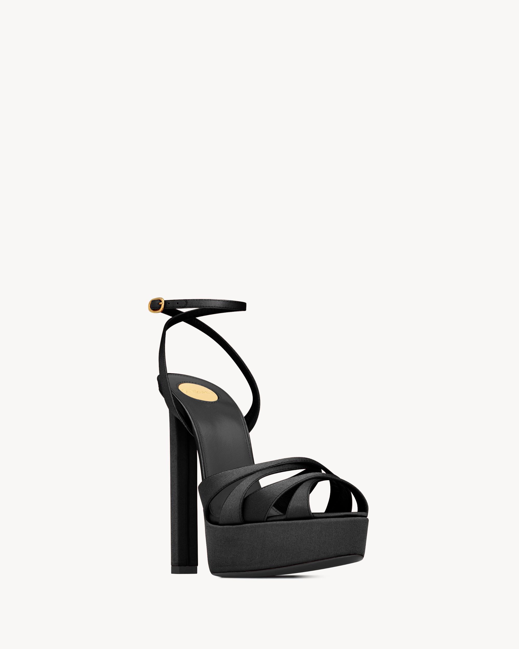 CHANDELLE platform sandals in satin crepe Product Image
