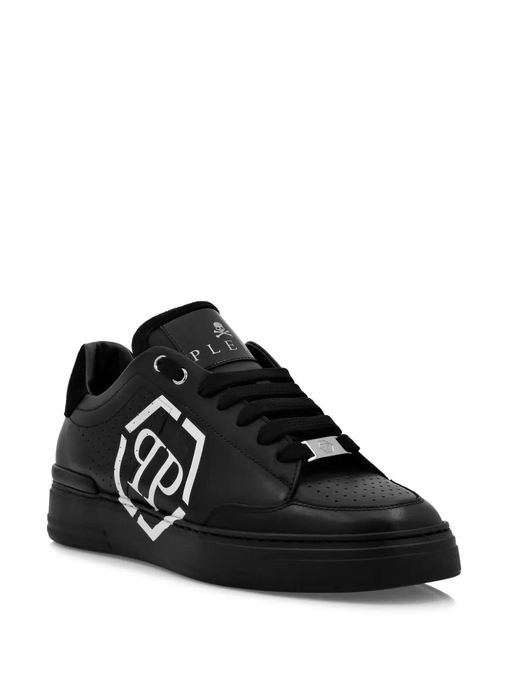 Hexagon leather sneakers Product Image