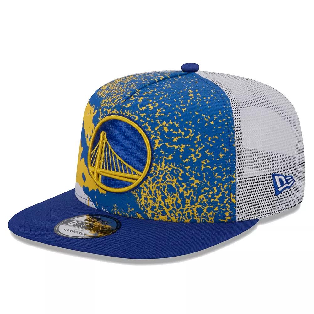 Men's New Era Royal Golden State Warriors Court Sport Speckle 9FIFTY Snapback Hat, Blue Product Image