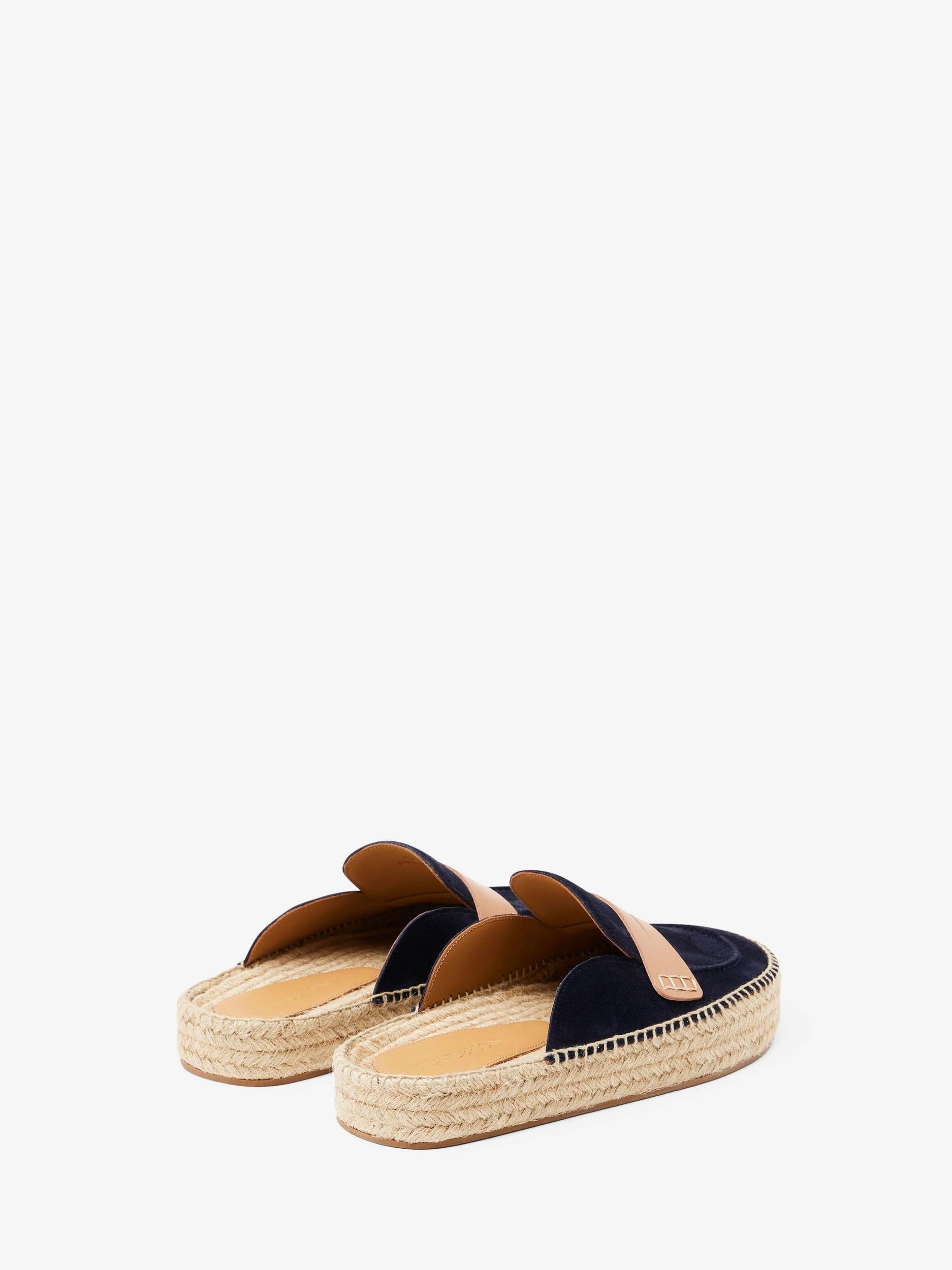 SUEDE ESPADRILLE LOAFER MULES Product Image