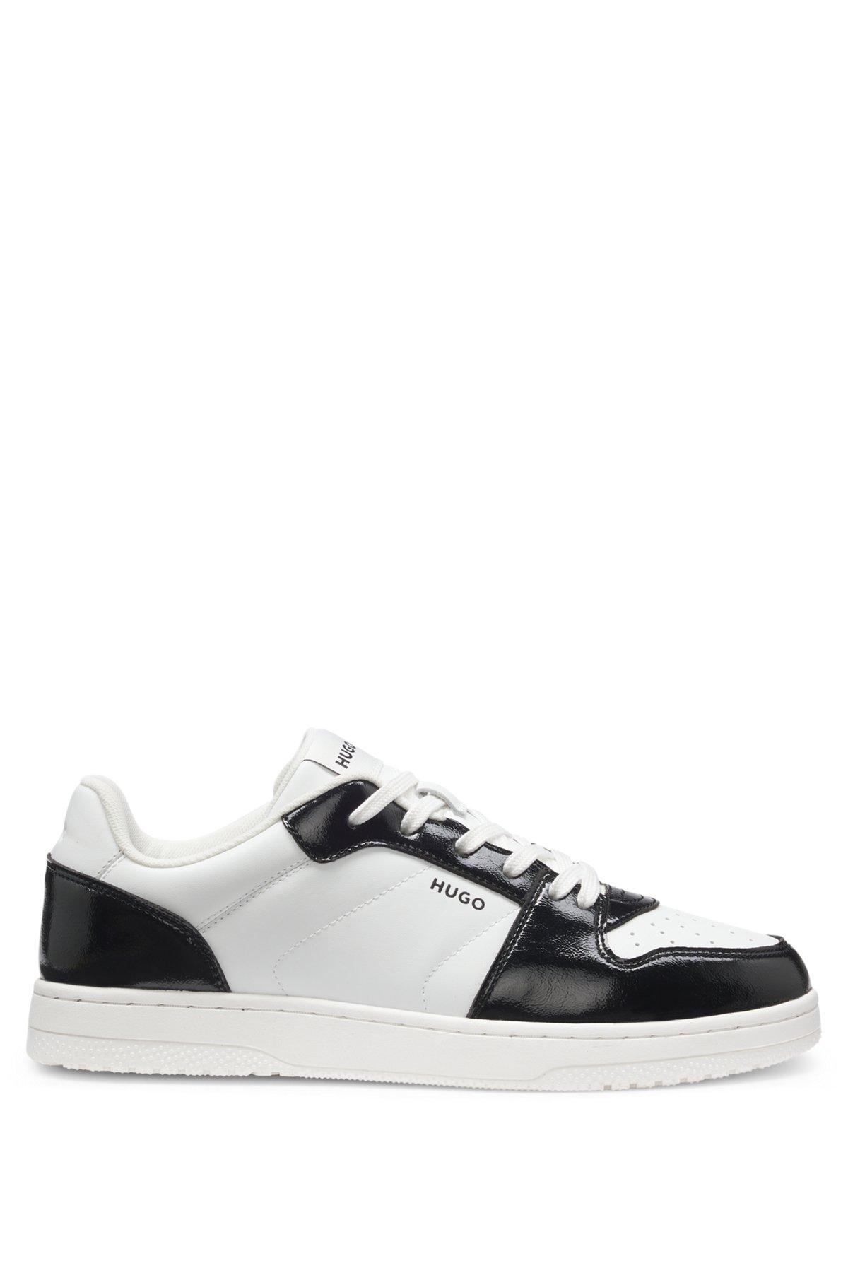 HUGO - Color-blocked trainers with logo details - White Product Image
