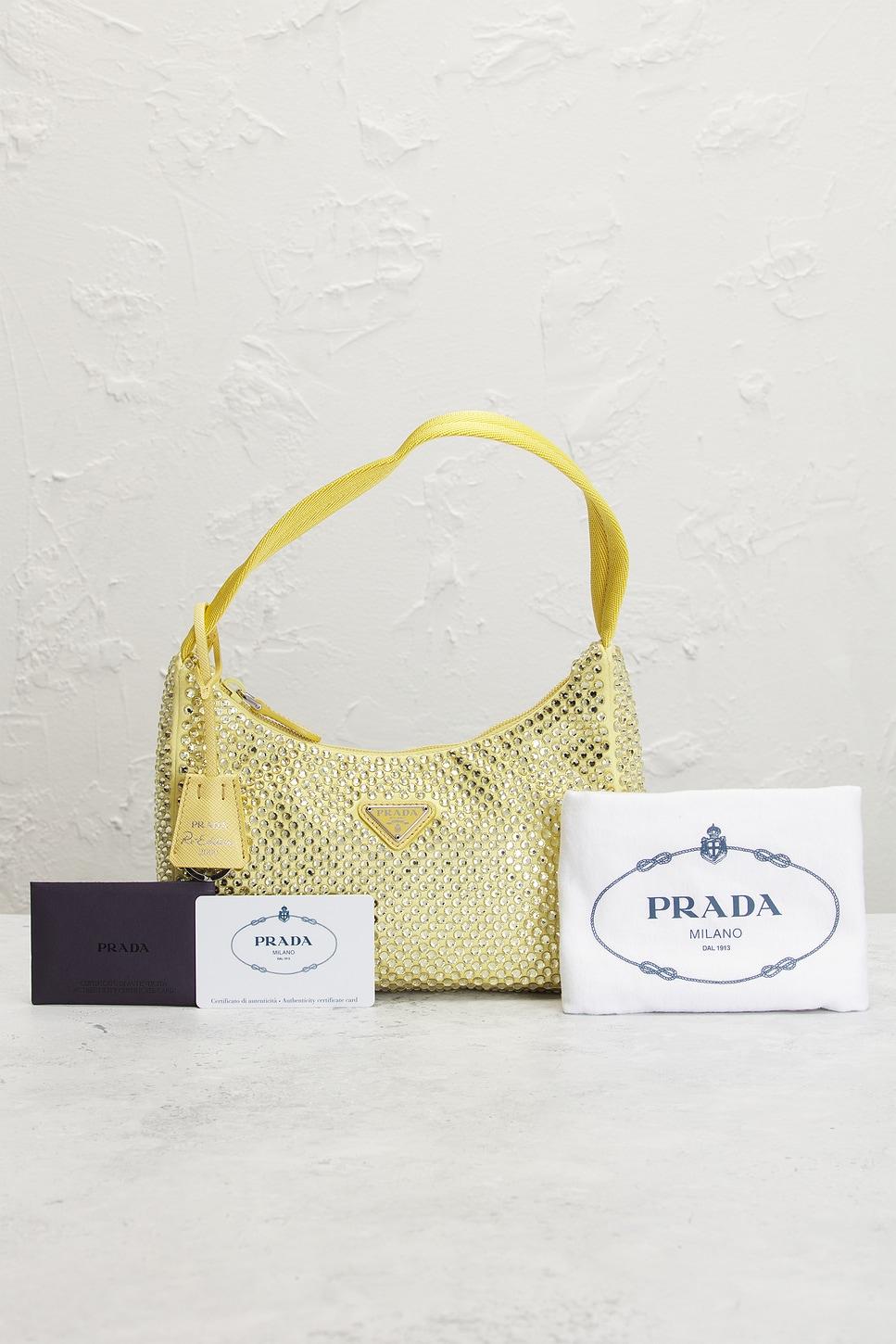 Prada Crystal Embellished Re-Edition 2000 Shoulder Bag FWRD Renew Product Image