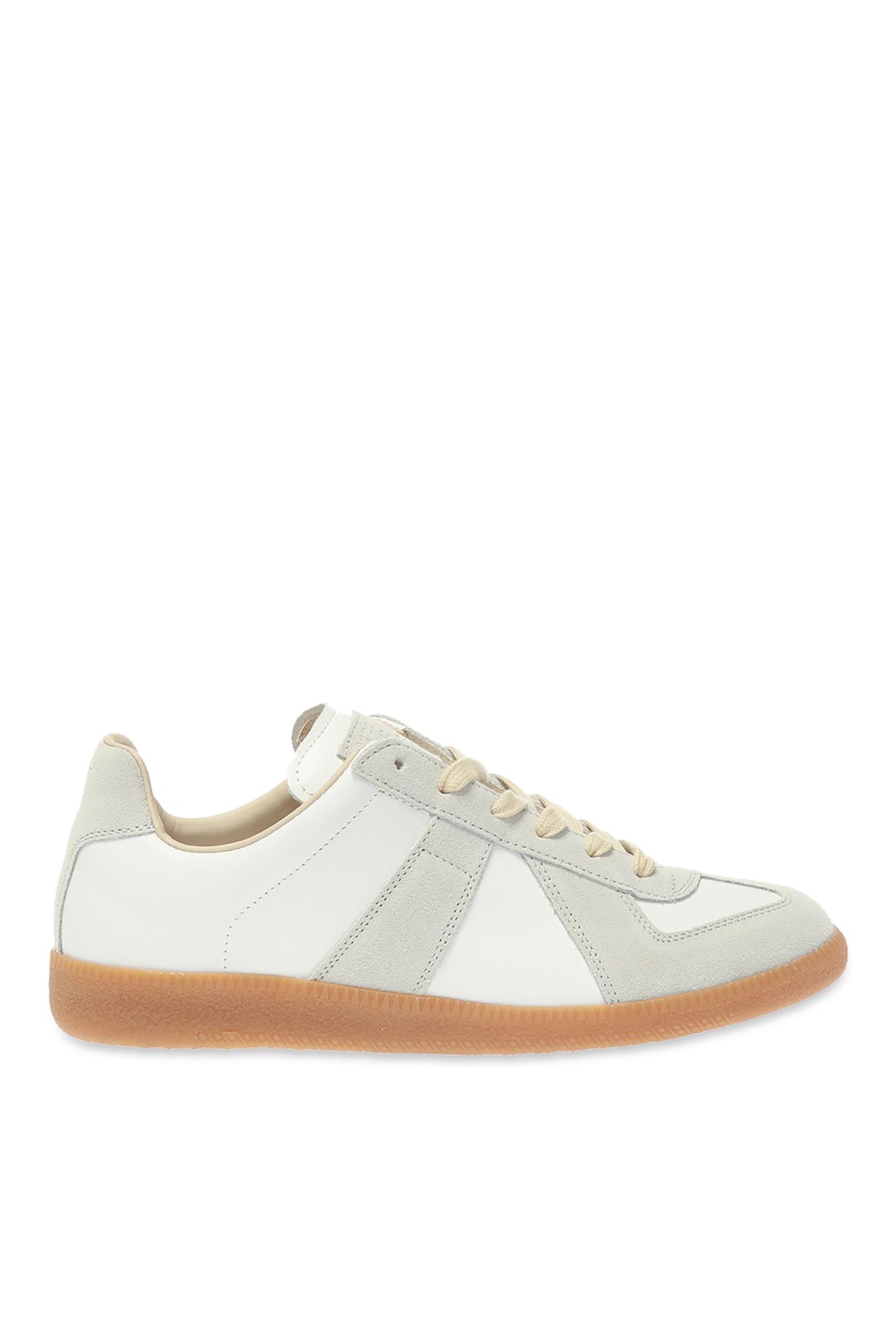 MAISON MARGIELA Replica Leather And Suede Sneakers In White Product Image
