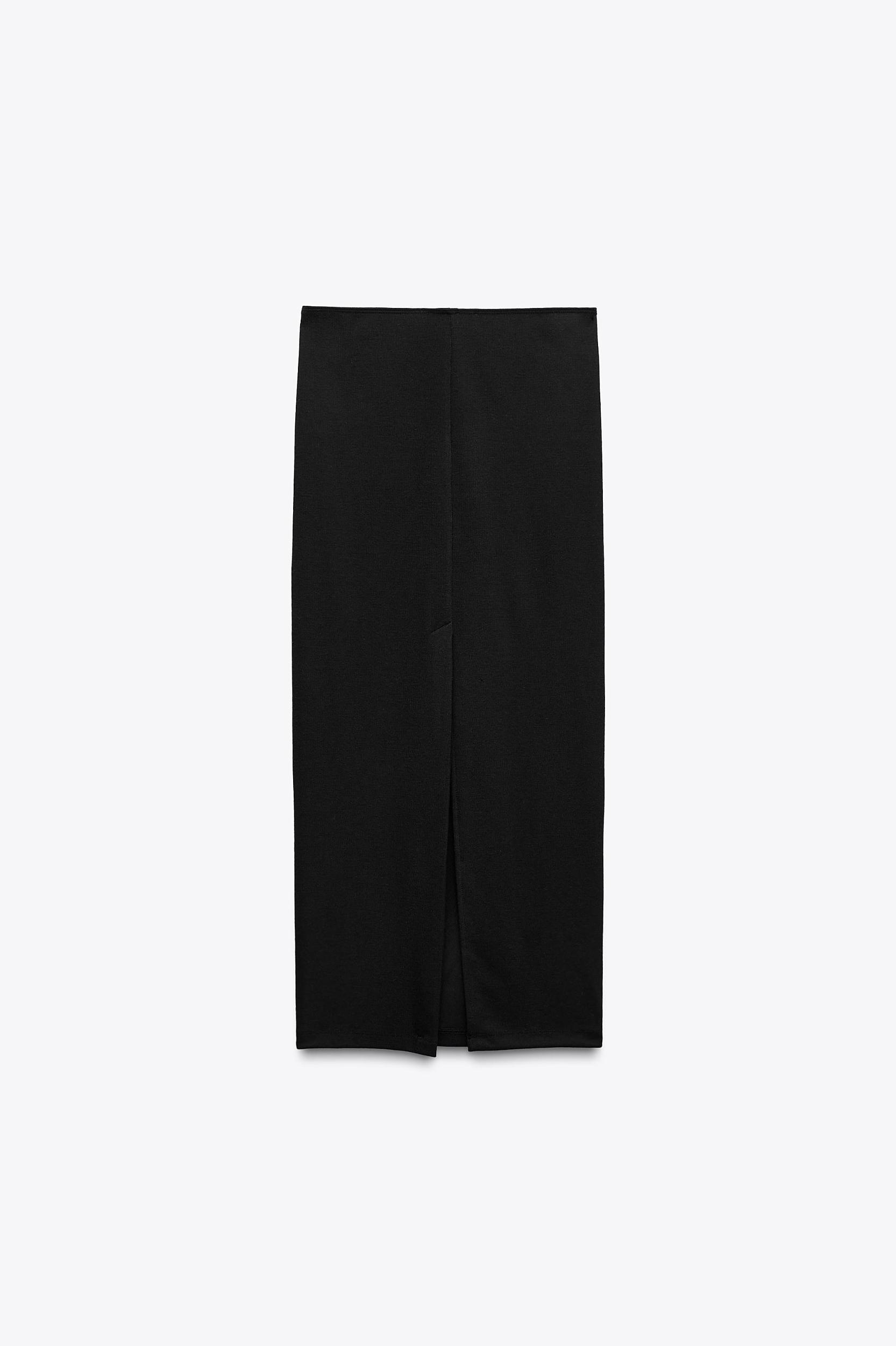 SOFT INTERLOCK MIDI SKIRT Product Image