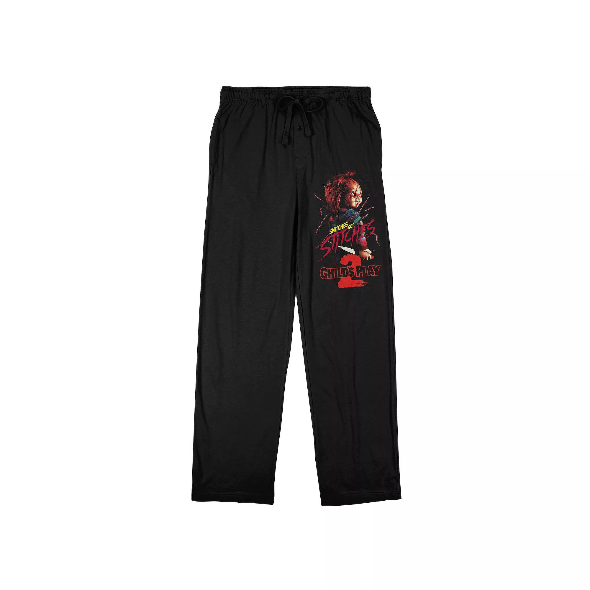 Men's Chucky Snitches Get Stitches Pajama Pants,  Product Image