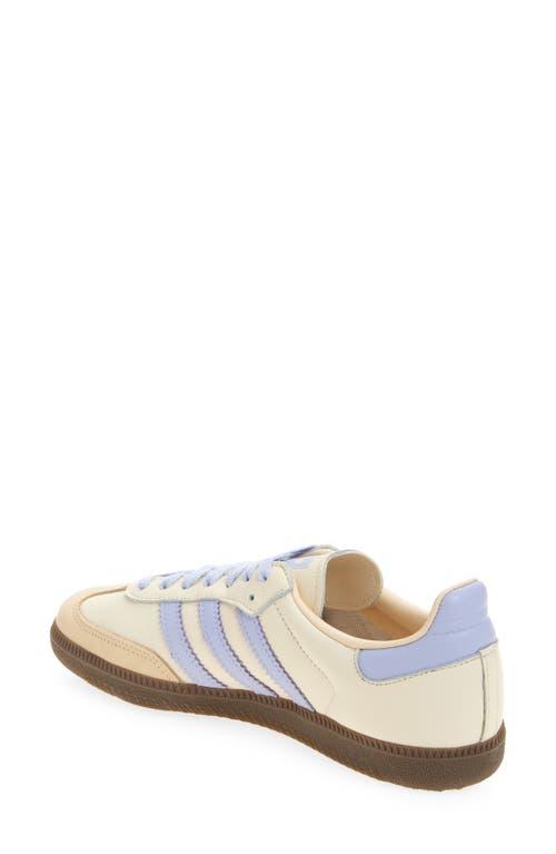 adidas Samba OG Sneaker in Cream White/Violet/Sand at Nordstrom, Size 11 Women's Product Image