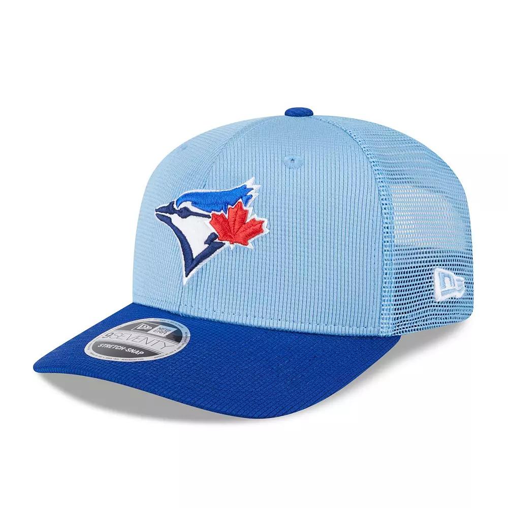 Men's New Era  Powder Blue/Royal Toronto Blue Jays 2025 Batting Practice 9SEVENTY Stretch-Snap Trucker Hat, Jay Light Product Image