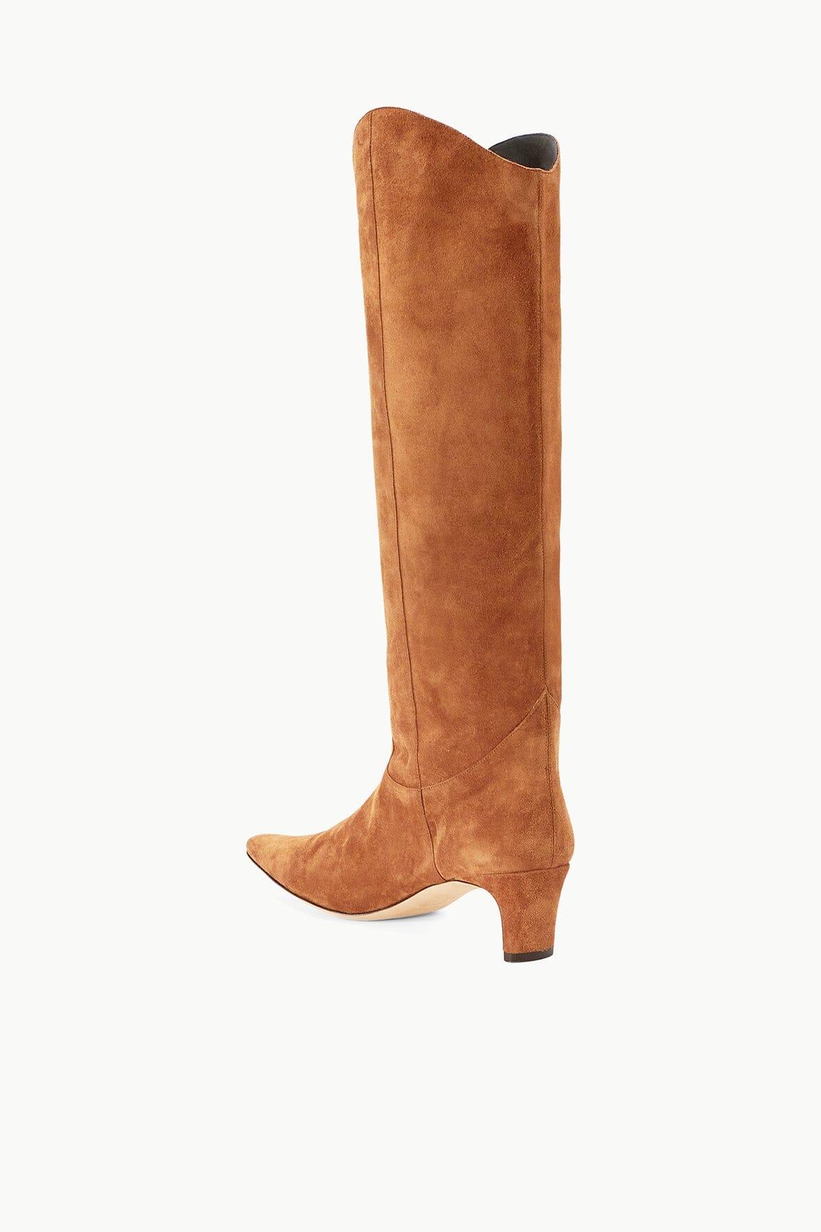 WESTERN WALLY BOOT | TAN SUEDE Product Image