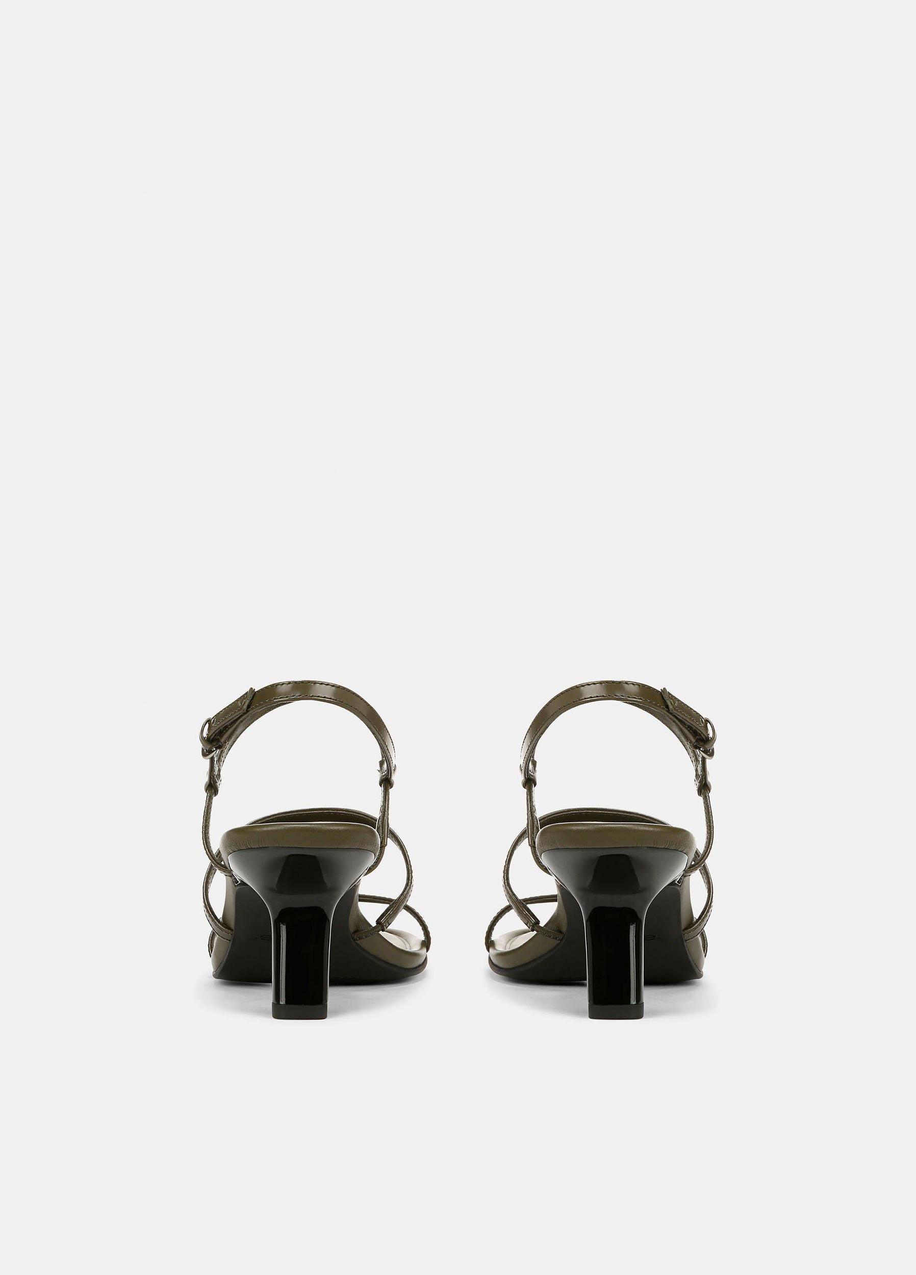 Josie Leather Strappy Heeled Sandal Product Image