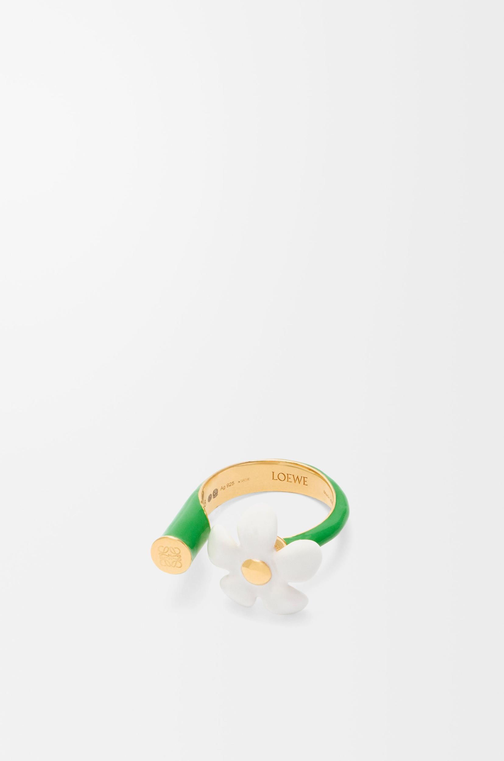 Flor ring in sterling silver and enamel Product Image
