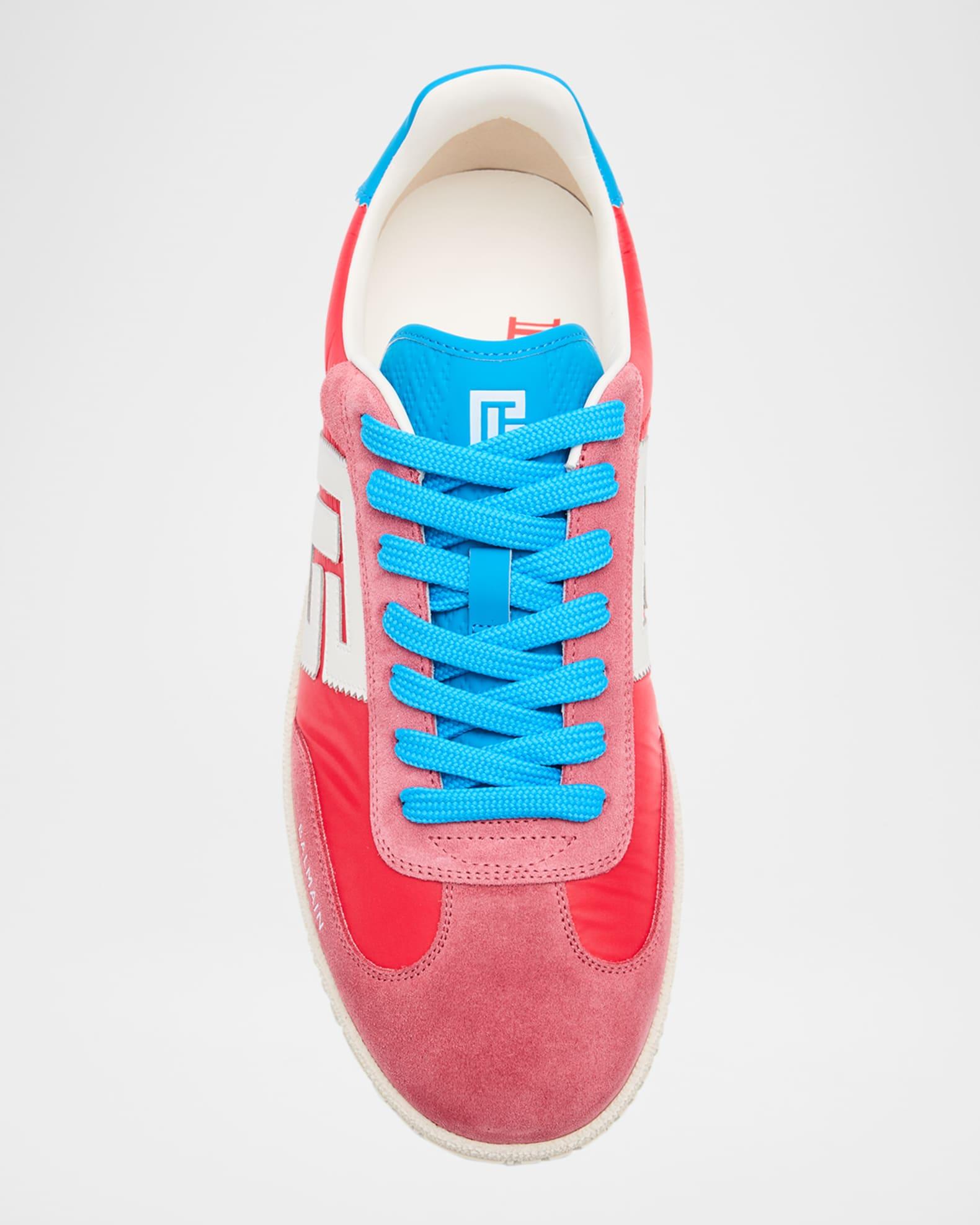 Men's Swan Suede and Nylon Low-Top Sneakers Product Image