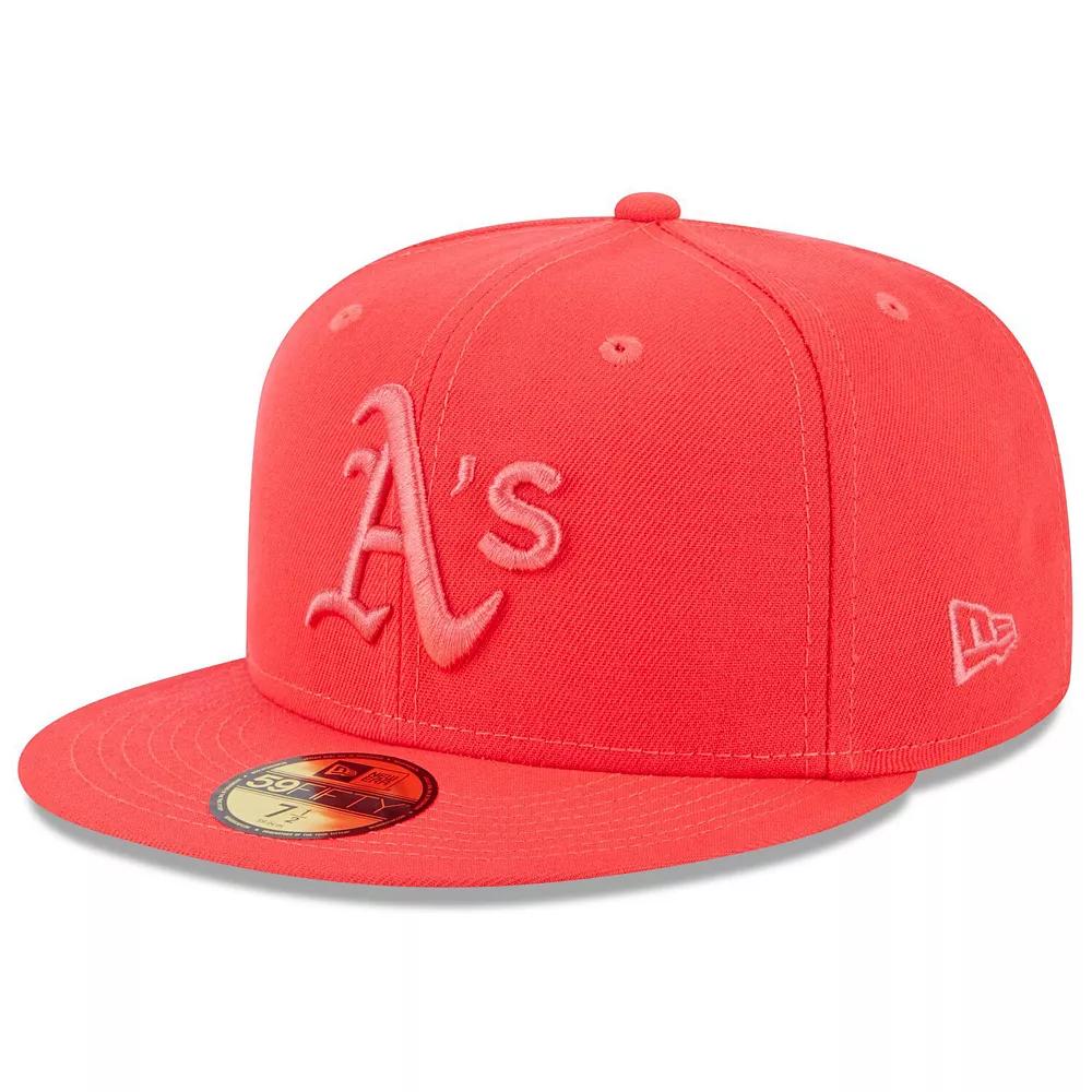 Men's New Era Red Oakland Athletics 2023 Spring Color Basic 59FIFTY Fitted Hat,  Product Image