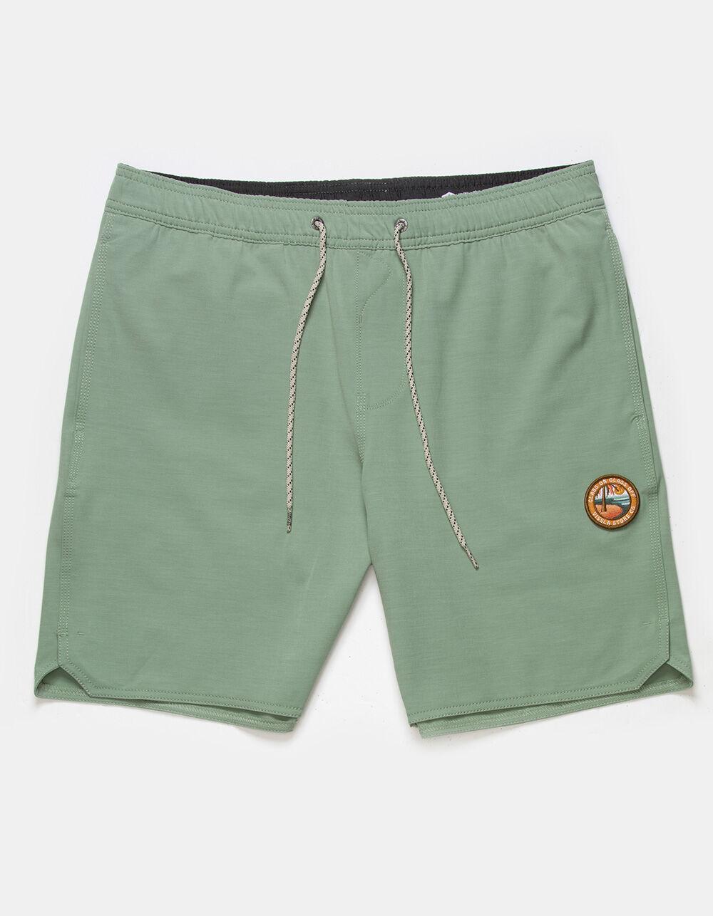 VISSLA Breakers Ecolastic Mens 16.5" Volley Shorts - BLACK Product Image
