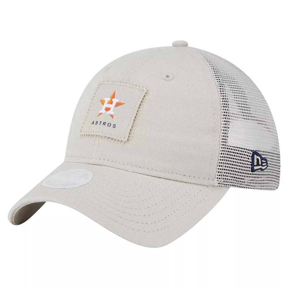Women's New Era  Light Beige Houston Astros Square Stitch 9TWENTY Adjustable Hat, Lt Bei Product Image
