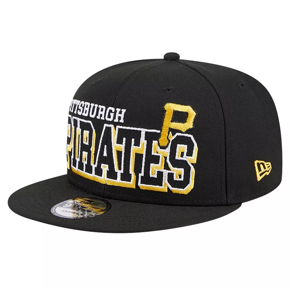 Men's New Era Black Pittsburgh Pirates Game Day Bold 9FIFTY Snapback Hat Product Image
