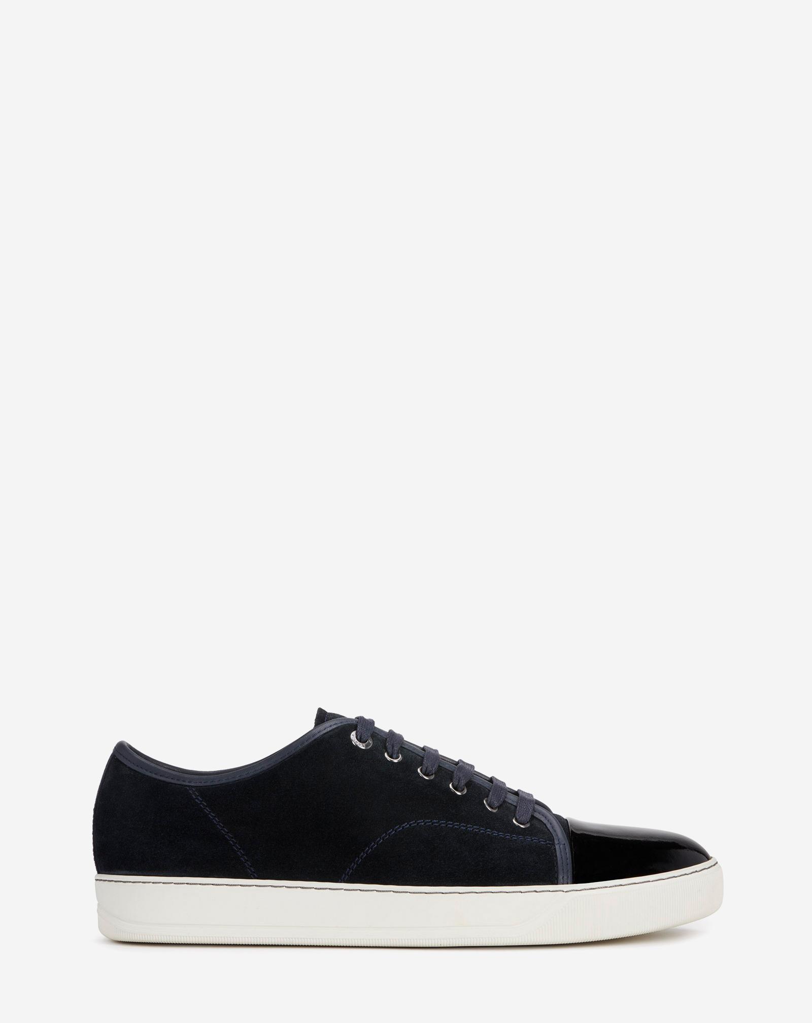 Black DBB1 Suede & Patent Leather Sneakers Product Image