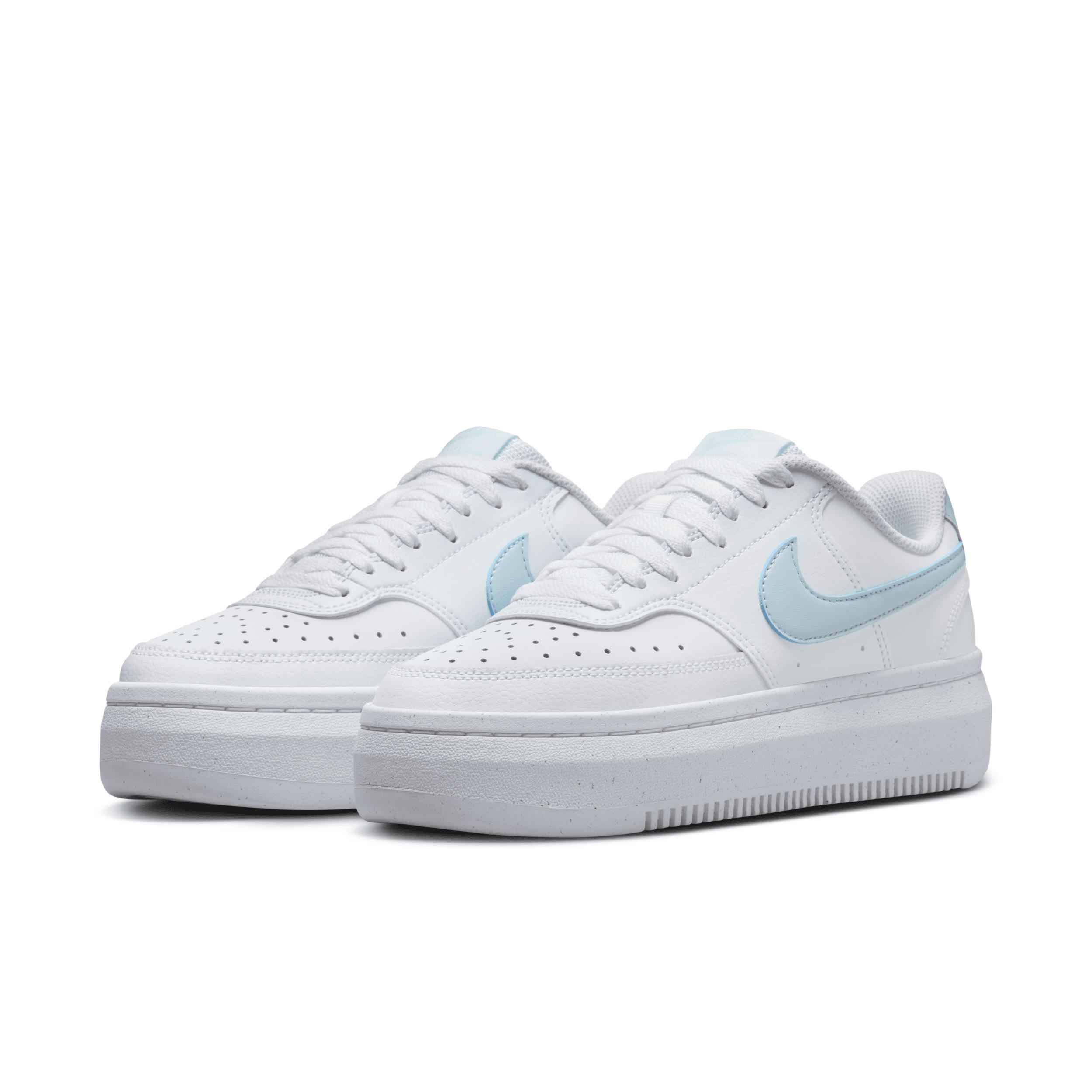 Nike Womens Nike Court Vision Alta - Womens Shoes Glacier Blue/White Product Image