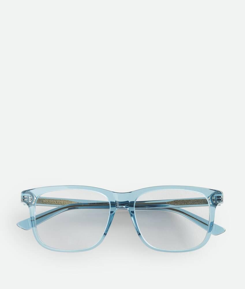 Classic Square Eyeglasses in Light blue/transparent Product Image
