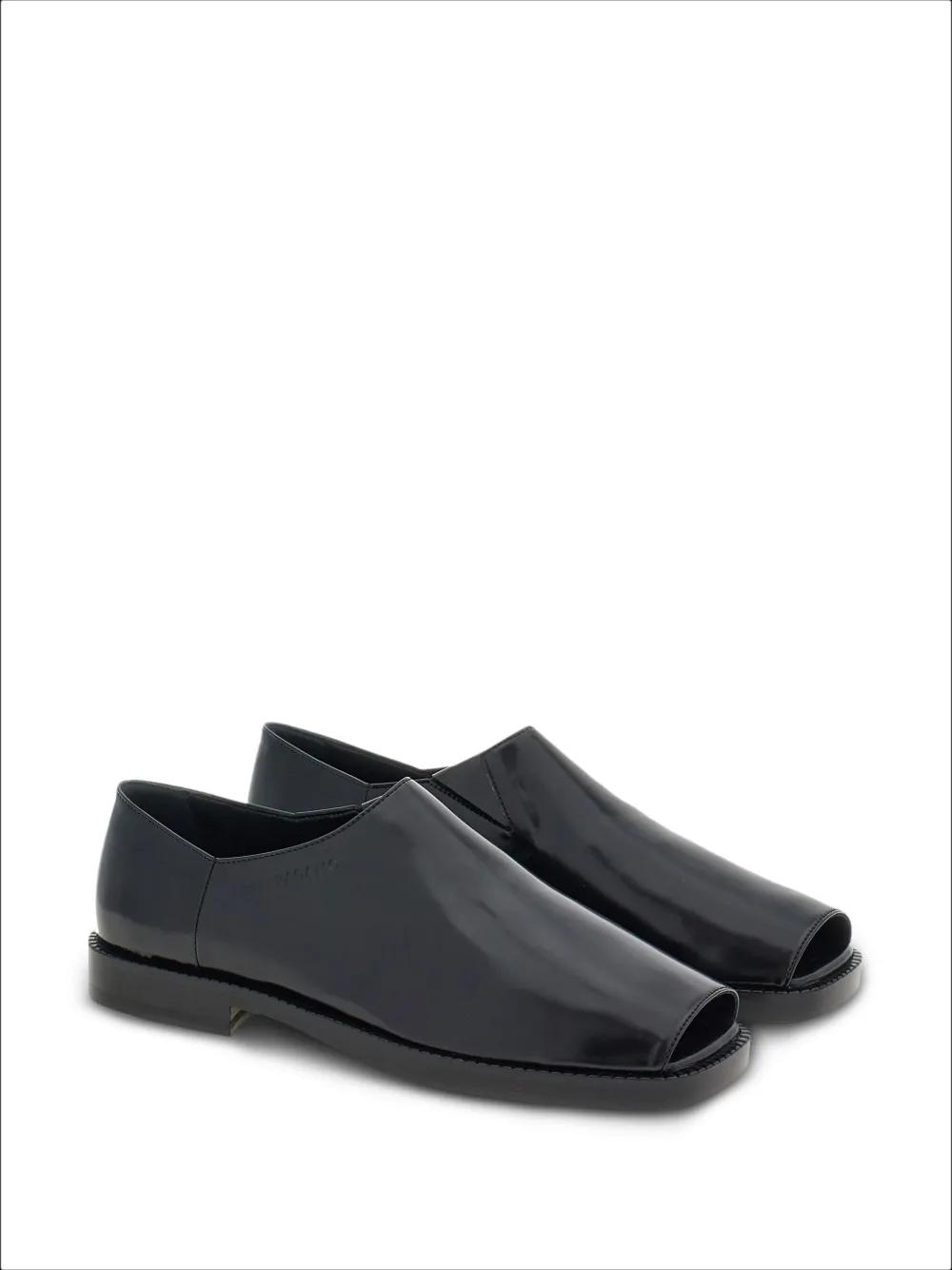open-toe leather loafers Product Image