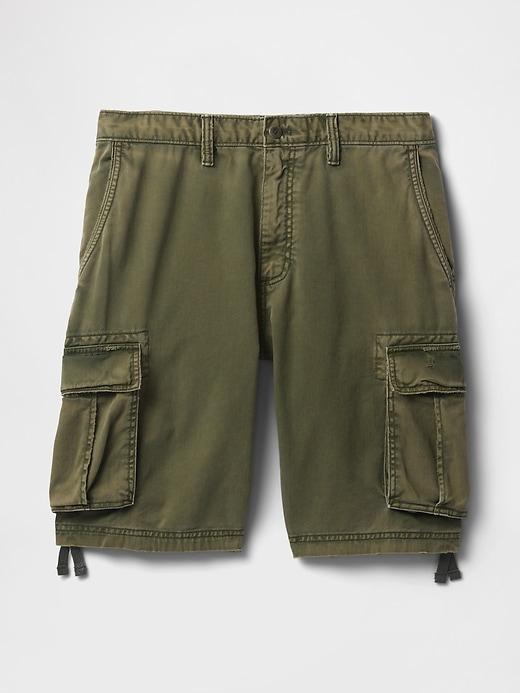 Twill Cargo Baggy Shorts Product Image