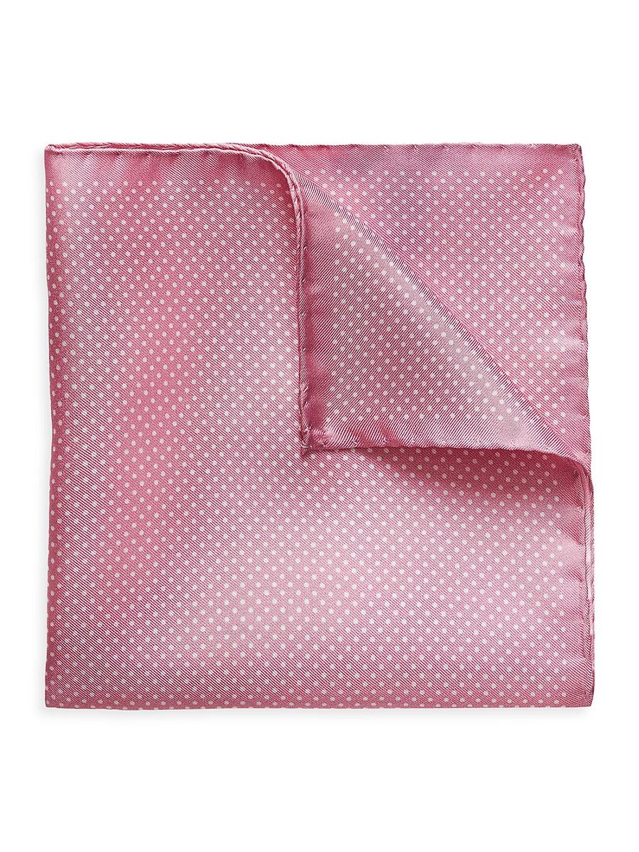 Mens Silk Polka Dot Pocket Square Product Image